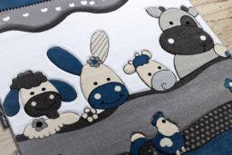 RugsX Petit Rug in Blue - Size: 120 cm x 170 cm - thumbnail 5