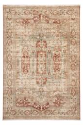 Kukoon Terracotta Beige Traditional Medallion Living Room Area Rug - Size: 60 cm x 240 cm