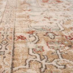 Kukoon Terracotta Beige Traditional Medallion Living Room Area Rug - Size: 60 cm x 240 cm - thumbnail 8