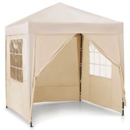 VonHaus Ivory Heavy Duty Pop Up Gazebo with Sides 2m x 2m - thumbnail 6