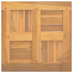 Berkfield Home Square Table Top 40x40x2.5 cm Solid Wood Teak in Brown - thumbnail 5