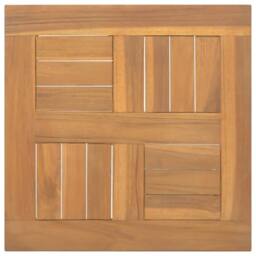 Berkfield Home Square Table Top 40x40x2.5 cm Solid Wood Teak in Brown - thumbnail 3