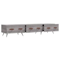 Berkfield Home TV Cabinet Grey Sonoma 150x36x30 cm Engineered Wood - Size: 150 x 36 x 30 cm - thumbnail 6