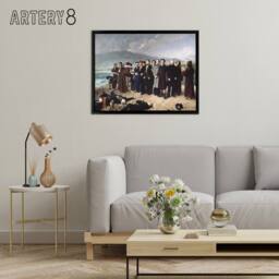"Artery8 Antonio Gisbert Execution of Torrijos Framed Canvas Wall Art Print - Size: W12"" x H16""" - thumbnail 3