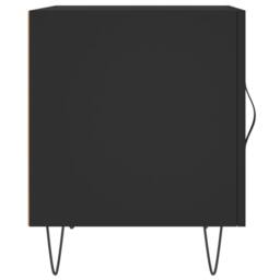 Berkfield Home Modern Bedside Cabinets 2 pcs Black 40x40x50 cm Engineered Wood - Size: 40 x 40 x 50 cm - thumbnail 7