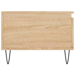 Berkfield Home Coffee Table Sonoma Oak 90x50x36.5 cm Engineered Wood in Light Oak - thumbnail 7