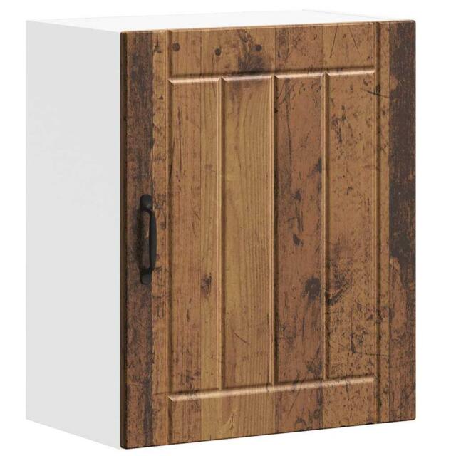 Berkfield Home Kitchen Wall Cabinet Lucca Old Wood Engineered Wood in Brown - image 1