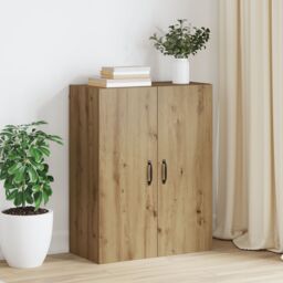 Berkfield Home Hanging cabinet Artisan oak 69.5 x 34 x 90 cm Engineered wood in Brown - thumbnail 1
