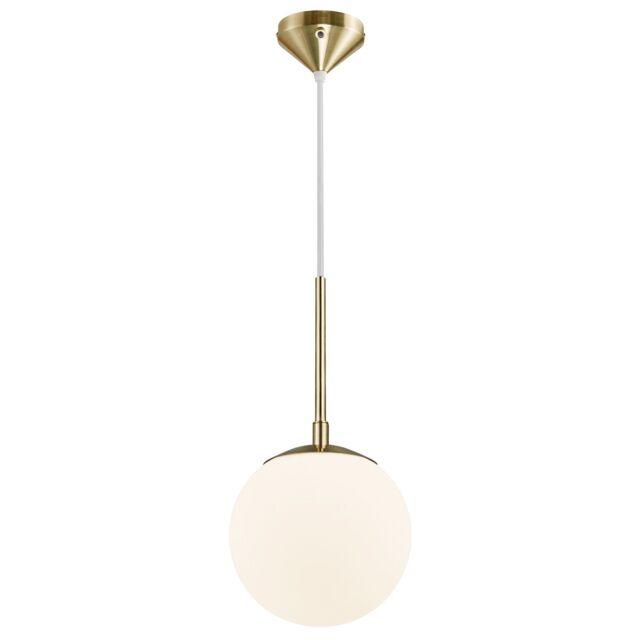 Nordlux Modern Indoor Pendant Light Brass Glass E14 Hand Blown Glass - Mains Powered, IP20 in Gold - image 1