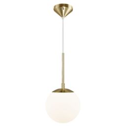 Nordlux Modern Indoor Pendant Light Brass Glass E14 Hand Blown Glass - Mains Powered, IP20 in Gold - thumbnail 2