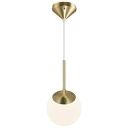 Nordlux Modern Indoor Pendant Light Brass Glass E14 Hand Blown Glass - Mains Powered, IP20 in Gold - thumbnail 6
