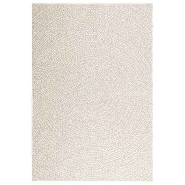 Berkfield Home Rug ZIZUR Cream 120x170 cm Jute Look Indoor & Outdoor - Size: Medium - image 1