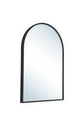 Living and Home Contemporary Arched Wall Mirror in Black - thumbnail 3
