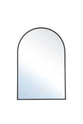 Living and Home Contemporary Arched Wall Mirror in Black - thumbnail 2