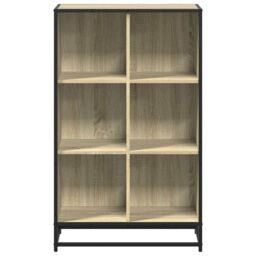 Berkfield Home Book Cabinet Sonoma Oak 65.5x33x107.5 cm Engineered Wood in Brown - thumbnail 4