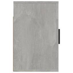 Berkfield Home Elegant Wall-mounted Bedside Cabinet Concrete Grey 50x30x47 cm - Size: 50 x 30 x 47 cm - thumbnail 7