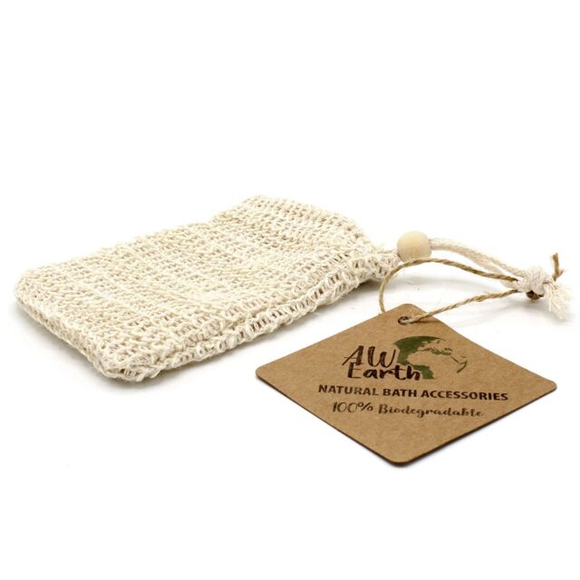 KDMD Nature Soap Bag - Washed Jute in White - image 1