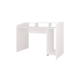 BIMOSSA Gaming Desk 117cm w/ Monitor Shelf - Modern Computer Desk for PC, Gaming & Home Office, Wooden Gaming Desk Table w/ Storage Shelves for - thumbnail 2
