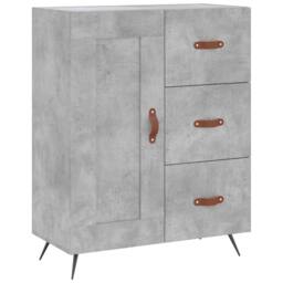 Berkfield Home Highboard Concrete Grey 69.5x34x180 cm Engineered Wood - thumbnail 7