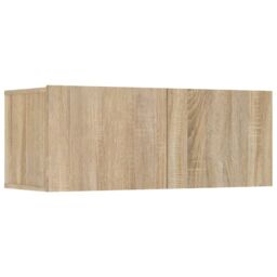 Berkfield Home 8 Piece TV Cabinet Set Sonoma Oak Engineered Wood in Brown - thumbnail 5