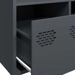 Berkfield Home Sideboard Anthracite 101.5x39x73.5 cm Cold-rolled Steel - thumbnail 9