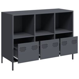 Berkfield Home Sideboard Anthracite 101.5x39x73.5 cm Cold-rolled Steel - thumbnail 4