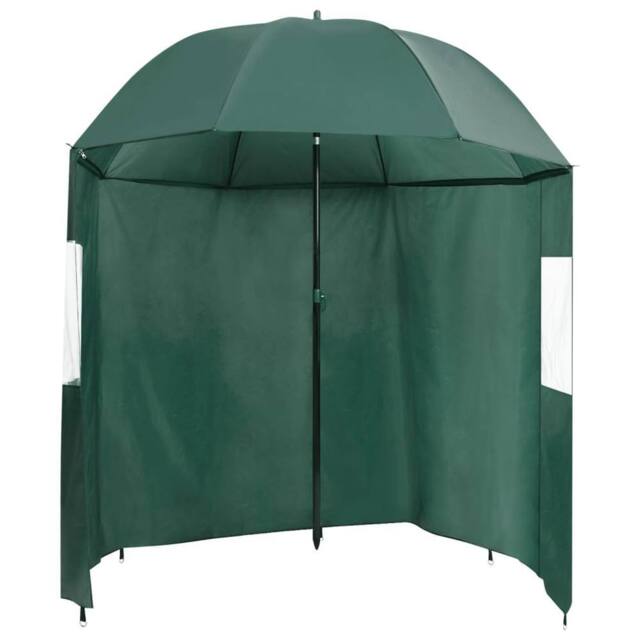 Berkfield Home Fishing Umbrella Green 220x193 cm - image 1