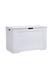 Living and Home White Kids Toy Box Storage Organizer - thumbnail 3