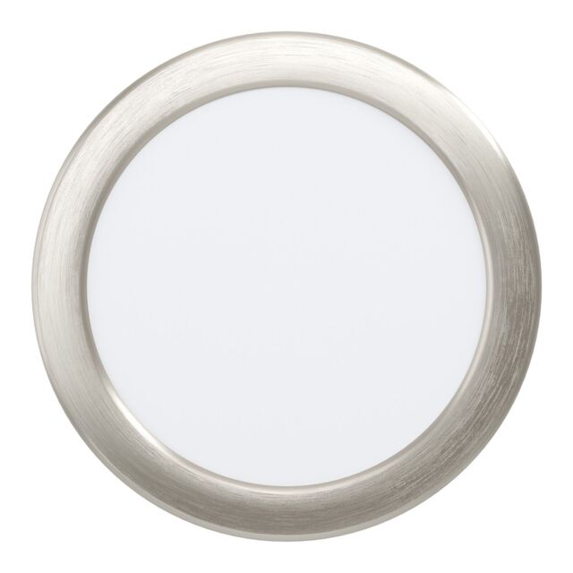 Loops Wall / Ceiling Flush Downlight Satin Nickel Spotlight 10.5W Built in LED in Metallics - image 1