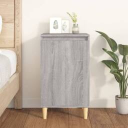 Berkfield Home Classic Bedside Cabinet Grey Sonoma 40x35x70 cm Engineered Wood - Size: 40 x 35 x 70 cm - thumbnail 2