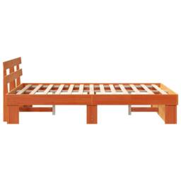 Berkfield Home Traditional with Headboard Brown 120 x 190 cm Solid pine wood - thumbnail 6