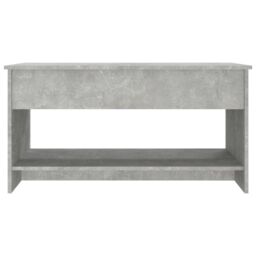 Berkfield Home 809651 Coffee Table Concrete Grey 102x50x52, 5 cm Engineered Wood - thumbnail 6