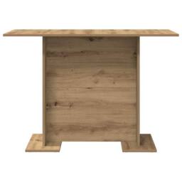 Berkfield Home Elegant Dining Table Artisan Oak 110x60x75 cm Engineered Wood in Brown - Size: 110 x 60 x 75 cm - thumbnail 5