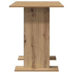 Berkfield Home Elegant Dining Table Artisan Oak 110x60x75 cm Engineered Wood in Brown - Size: 110 x 60 x 75 cm - thumbnail 6