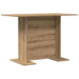 Berkfield Home Elegant Dining Table Artisan Oak 110x60x75 cm Engineered Wood in Brown - Size: 110 x 60 x 75 cm - thumbnail 7