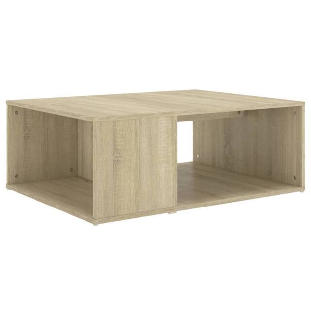 Berkfield Home Coffee Table Sonoma Oak 90x67x33 cm Engineered Wood in Light Tan - Size: 90 x 67 x 33 cm - image 1
