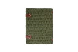 Red Hamper Green Twisted Paper Rope Picnic Basket - Size: Medium - thumbnail 4