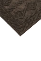 JVL Knit Rubber Backed Indoor Doormat 45x75cm Brown - Size: 45 cm x 75 cm - thumbnail 4