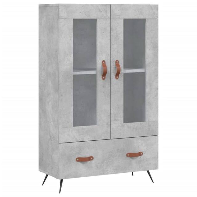 Berkfield Home Highboard Concrete Grey 69.5x31x115 cm Engineered Wood - image 1