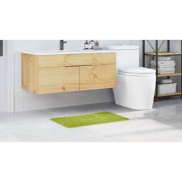 Berkfield Home Bath Mat Rectangular Green 50x80 cm Polypropylen Non-Slip - Size: Medium - thumbnail 4