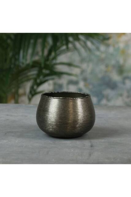 KDMD Hyde Park Brushed Smoke Black Pot Cover Small in Bronze - image 1