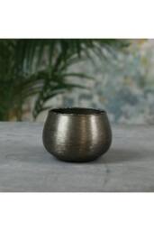 KDMD Hyde Park Brushed Smoke Black Pot Cover Small in Bronze - thumbnail 1