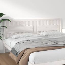 Berkfield Home Bed Headboard White 205.5x4x100 cm Solid Wood Pine - thumbnail 2