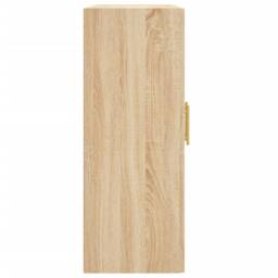 Berkfield Home Wall Mounted Cabinet Sonoma Oak 69.5x34x90 cm Engineered Wood in Light Tan - thumbnail 8