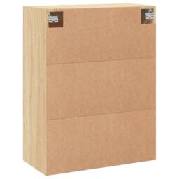 Berkfield Home Wall Mounted Cabinet Sonoma Oak 69.5x34x90 cm Engineered Wood in Light Tan - thumbnail 9