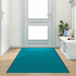 Berkfield Home Washable Doormat in Cyan, 120x400 cm - Size: Medium - thumbnail 1