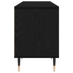 Berkfield Home TV Cabinet Black Oak 150x30x44.5 cm Engineered Wood - thumbnail 8