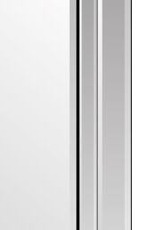 MirrorOutlet Cranbury All Glass Large Wall Mirror 100 x 70 CM in Silver - Size: 1 Pack - thumbnail 4