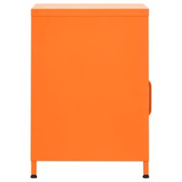 Berkfield Home Nightstands 2 pcs Orange 35x35x51 cm Steel - Size: 35 x 35 x 51 cm - thumbnail 4