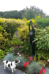Primrose Aphrodite Figurine Water Feature Cascading Fountain Statue 162cm in Navy - thumbnail 3